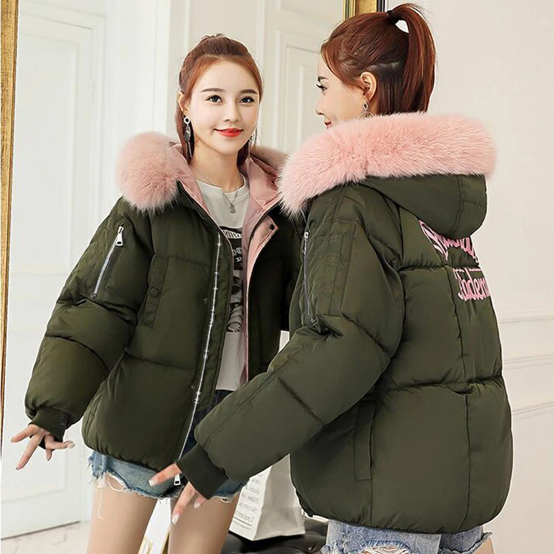 Winter Jacket Women 2019 New Fashion Slim Female Winter Coat Thicken Parka Down Cotton Clothing Fake fox fur collar
Winter Jacket Women 2019 New Fashion Slim Female Winter Coat Thicken Parka Down Cotton Clothing Fake fox fur collar