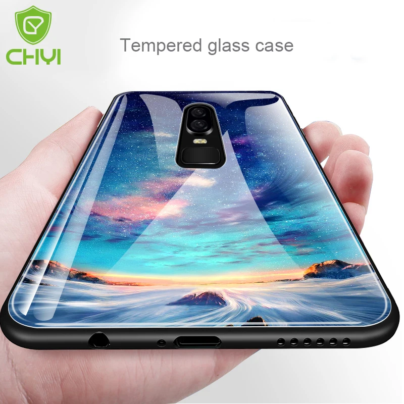 CHYI pattern case For oneplus 6 glass back cover Explosion-proof tempered glass case full coverage shockproof one plus 6 cover
CHYI pattern case For oneplus 6 glass back cover Explosion-proof tempered glass case full coverage shockproof one plus 6 cover