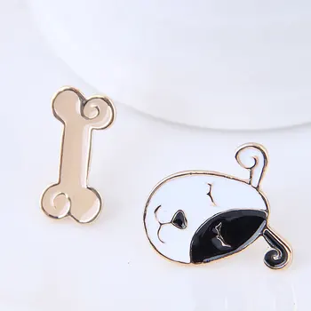 Trendy Jewelry little dog and bone Stud Earrings corlorful enamel earrings wholesale Animal earrings For Women girl
Trendy Jewelry little dog and bone Stud Earrings corlorful enamel earrings wholesale Animal earrings For Women girl