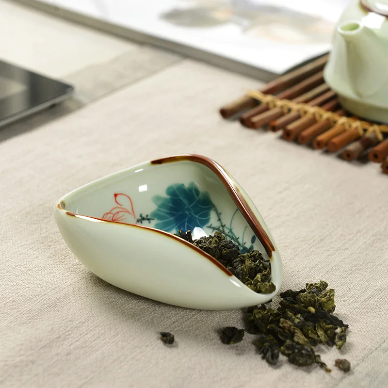 TEA CHA HE Handpainted Ceramic Tea Holder for Chinese Porcelain Kung Fu Tea Sets Jingdezhen Celadon Kung Fu Tea Spoon
TEA CHA HE Handpainted Ceramic Tea Holder for Chinese Porcelain Kung Fu Tea Sets Jingdezhen Celadon Kung Fu Tea Spoon