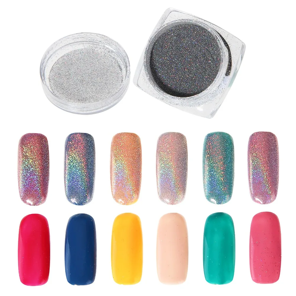 3g/Box Nail Glitter Rainbow Powder Shining Aluminium Chrome Pigment Holographic Eyeshadow Dust DIY Laser Sequins Makeup Manicure
3g/Box Nail Glitter Rainbow Powder Shining Aluminium Chrome Pigment Holographic Eyeshadow Dust DIY Laser Sequins Makeup Manicure