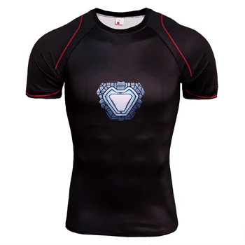New Dry Fit Men's Running T shirts Compression Short Sleeve Iron Man Bodybuilding Tights Top Gym Sport Shirt Men Rashgard Jersey
New Dry Fit Men's Running T shirts Compression Short Sleeve Iron Man Bodybuilding Tights Top Gym Sport Shirt Men Rashgard Jersey