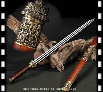 Boutique Handmade Chinese Sword Han Jian Damascus Steel Straight Full Tang Blade- Battle Kung Fu China katana Double Edge Sharp
Boutique Handmade Chinese Sword Han Jian Damascus Steel Straight Full Tang Blade- Battle Kung Fu China katana Double Edge Sharp