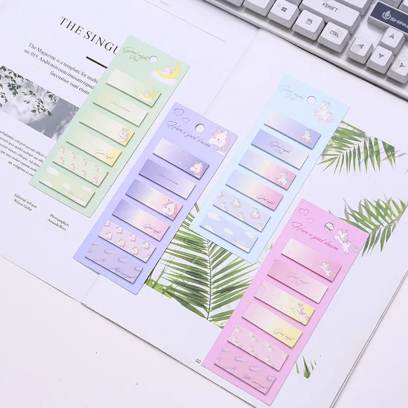Coulrful Sweet Unicorn Memo Pad N Times Sticky Notes Escolar Papelaria School Supply Bookmark Label
Coulrful Sweet Unicorn Memo Pad N Times Sticky Notes Escolar Papelaria School Supply Bookmark Label