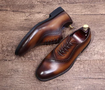 Italian Carved Mens Dress Oxfords Shoes 2018 Spring Mens Wedding Oxfords Shoes Business Office Formal Oxfords Borgues Shoes
Italian Carved Mens Dress Oxfords Shoes 2018 Spring Mens Wedding Oxfords Shoes Business Office Formal Oxfords Borgues Shoes