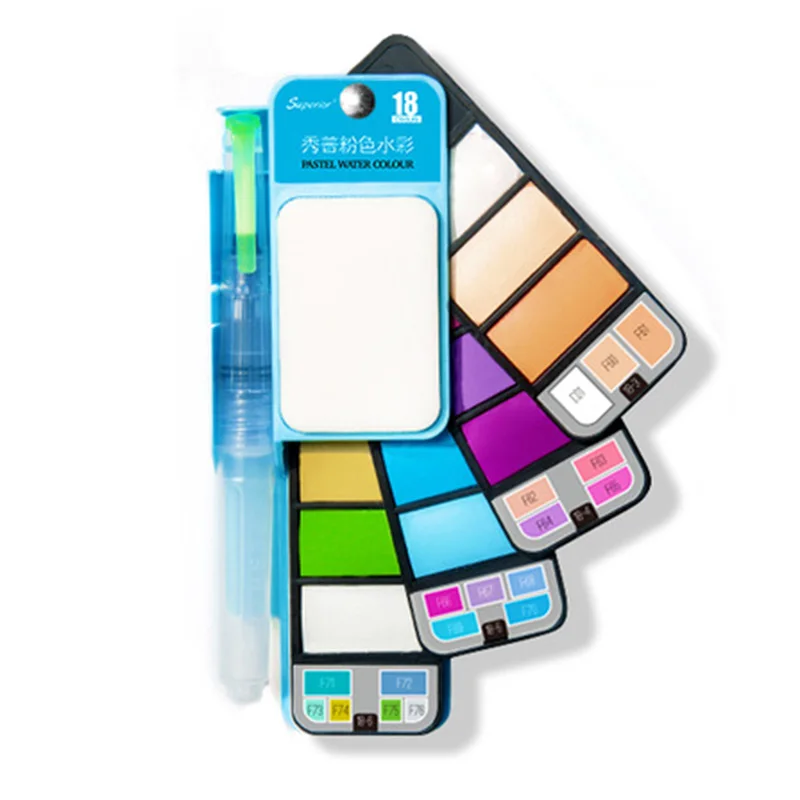 Pigment Paints Set Solid Watercolor With Waterbrush For Drawing Painting Watercolors collapsible suit
Pigment Paints Set Solid Watercolor With Waterbrush For Drawing Painting Watercolors collapsible suit