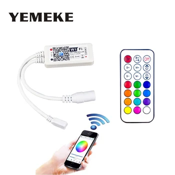 Mini Wifi RGB LED Controller DC12-24V With RF 21Key/24Key IR Remote Control For RGB LED Strip Light 5050 2835 LED RGB Controller
Mini Wifi RGB LED Controller DC12-24V With RF 21Key/24Key IR Remote Control For RGB LED Strip Light 5050 2835 LED RGB Controller