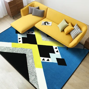 Modern Simple Style Geometry Short Hairs Printing Rectangle Carpet Washable Non-slip Rug for Living room/Bedroom/Sofa/Tea table
Modern Simple Style Geometry Short Hairs Printing Rectangle Carpet Washable Non-slip Rug for Living room/Bedroom/Sofa/Tea table