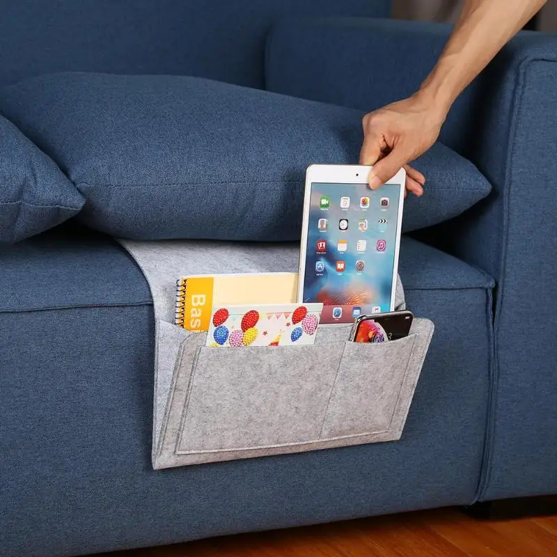 Bed Caddy Storage Organizer Felt Bedside Pocket Sofa Desk Bag TV Remote Holder Wool Felt Storage Bag Sturdy And Beautiful
Bed Caddy Storage Organizer Felt Bedside Pocket Sofa Desk Bag TV Remote Holder Wool Felt Storage Bag Sturdy And Beautiful