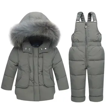 2018 Russia Winter Children Clothing Set Snowsuit Infant Girls Boys White Duck Down Fur Jacket Coat +Jumpsuit Windproof Ski Suit
2018 Russia Winter Children Clothing Set Snowsuit Infant Girls Boys White Duck Down Fur Jacket Coat +Jumpsuit Windproof Ski Suit