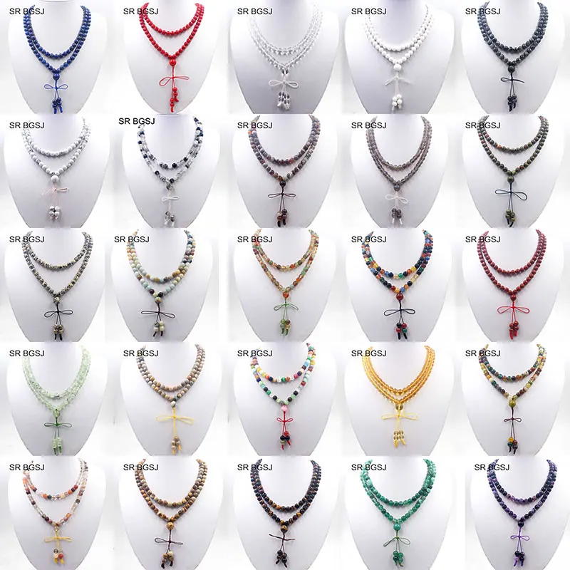 Free Shipping Multi-Purpose 8mm Gems Natural Stone Buddhist 108 Prayer Beads Mala Jewelry Long Sweater Necklace 34"
Free Shipping Multi-Purpose 8mm Gems Natural Stone Buddhist 108 Prayer Beads Mala Jewelry Long Sweater Necklace 34"