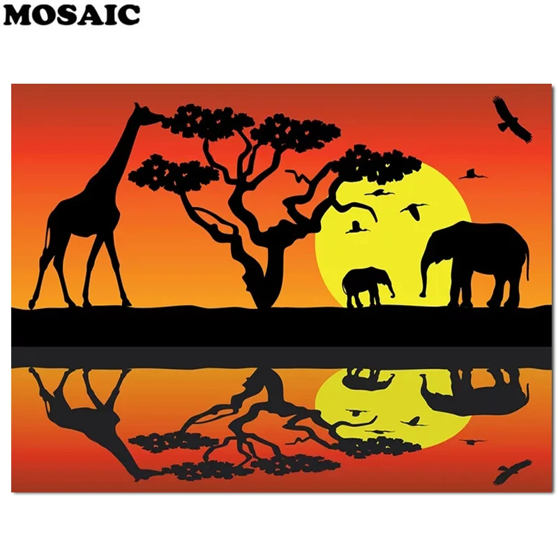 Large DIY Diamond painting African elephant diamond embroidery Painting By Numbers full square Cross Stitch Mosaic Rhinestone
Large DIY Diamond painting African elephant diamond embroidery Painting By Numbers full square Cross Stitch Mosaic Rhinestone