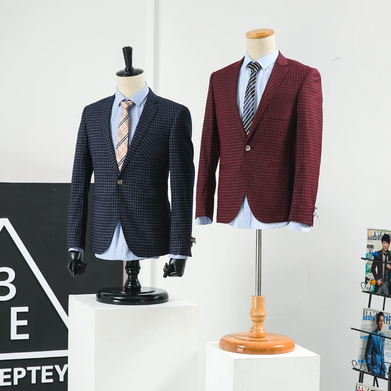 Props half body male mannequin showcase suit men's clothing display fabric mannequin with wooden arms
Props half body male mannequin showcase suit men's clothing display fabric mannequin with wooden arms