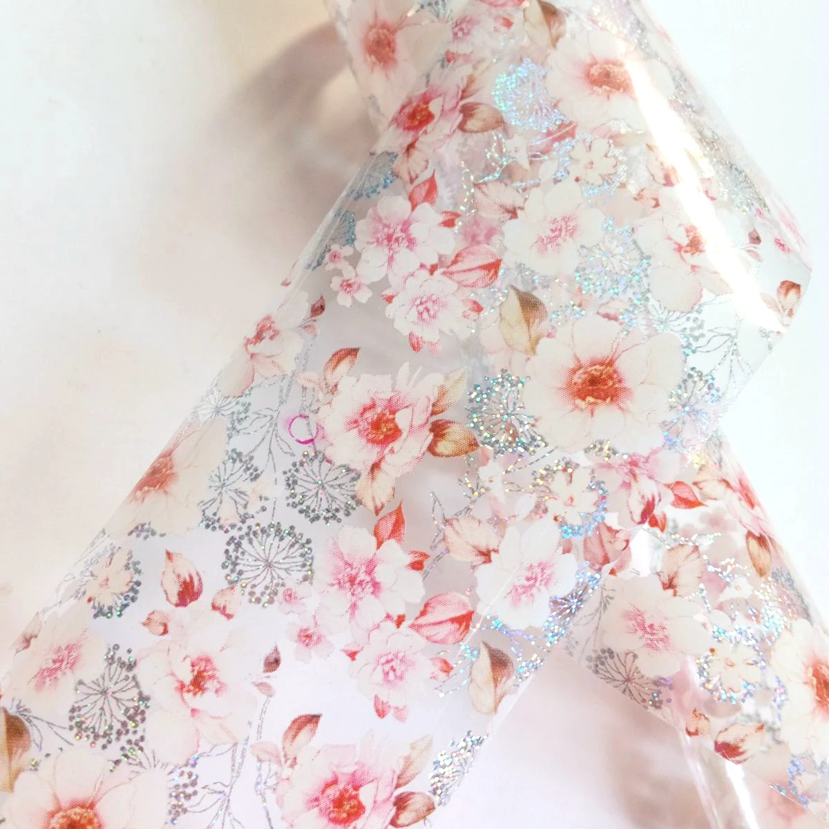 100CM Clear Holographic Transfer Nail Foil Peony Flower Nail Sticker DIY Full Cover Decals Tips Manicure Tools
100CM Clear Holographic Transfer Nail Foil Peony Flower Nail Sticker DIY Full Cover Decals Tips Manicure Tools