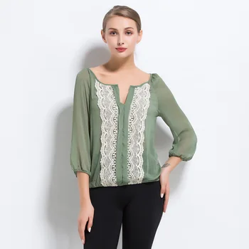 Fashion Women Blouse Shirt New Arrivals 2018 Spring Summer 3/4 Sleeved Chiffon Blouse Elegant Slim Office Lady Shirt
Fashion Women Blouse Shirt New Arrivals 2018 Spring Summer 3/4 Sleeved Chiffon Blouse Elegant Slim Office Lady Shirt