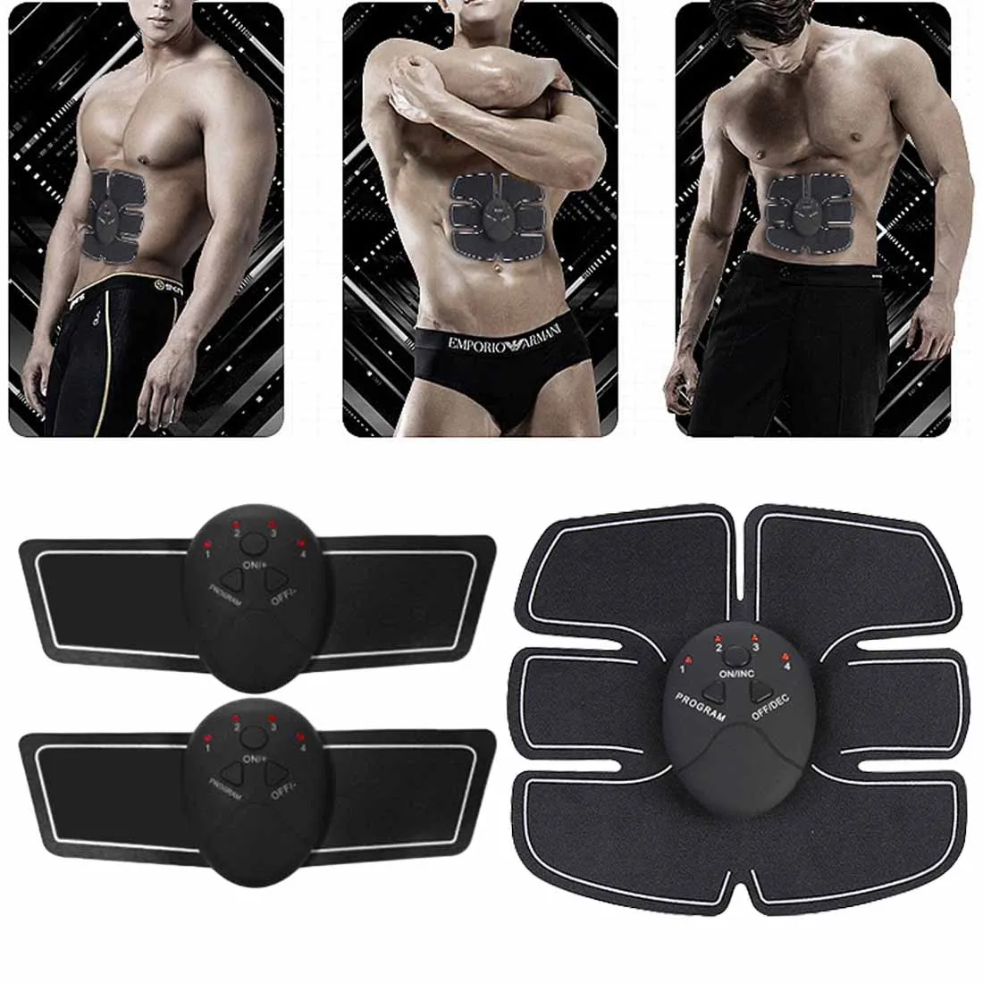 7Pcs/Set Professional EMS Stimulation Power Abdominal Muscle trainer fitness Vibration Plate Slim Body Loss Weight Massager
7Pcs/Set Professional EMS Stimulation Power Abdominal Muscle trainer fitness Vibration Plate Slim Body Loss Weight Massager