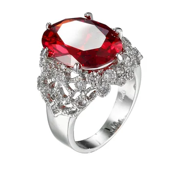 New Red Created Rubies Solitaire Engagement Ring For Women Genuine Sterling Jewelry Fine Crystal Ring for Women Wedding
New Red Created Rubies Solitaire Engagement Ring For Women Genuine Sterling Jewelry Fine Crystal Ring for Women Wedding