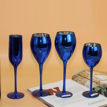 Europe Creative blue color plating metal glass cup crystal glass goblet wine cup champagne cup home wedding decor drinkware 
Europe Creative blue color plating metal glass cup crystal glass goblet wine cup champagne cup home wedding decor drinkware