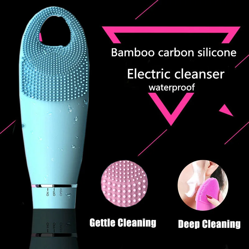 Best Electric Waterproof Silicon Face Cleansing Beauty Tool Sonic Facial Washing Brush QQ99
Best Electric Waterproof Silicon Face Cleansing Beauty Tool Sonic Facial Washing Brush QQ99
