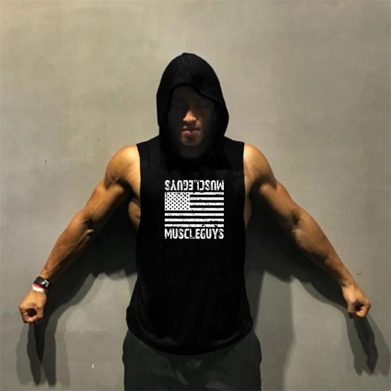 Muscleguys American flag Print Bodybuilding Sleeveless Hoodies Men Sporting Fitness hooded Tank Top Men Gyms Clothing Hoody
Muscleguys American flag Print Bodybuilding Sleeveless Hoodies Men Sporting Fitness hooded Tank Top Men Gyms Clothing Hoody