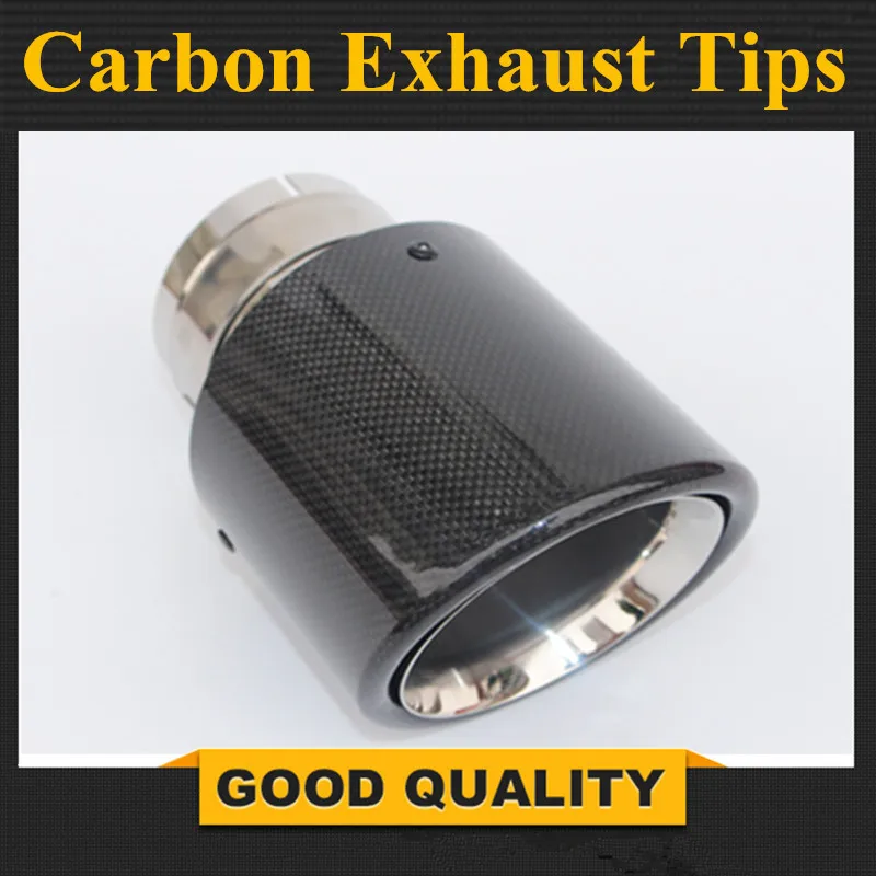 1 PCS New style 63mm Inlet 114mm Outlet Glossy Carbon Fiber Exhaust Tip/Muffler End Pipes Stainless Steel Car Exhaust Tips
1 PCS New style 63mm Inlet 114mm Outlet Glossy Carbon Fiber Exhaust Tip/Muffler End Pipes Stainless Steel Car Exhaust Tips