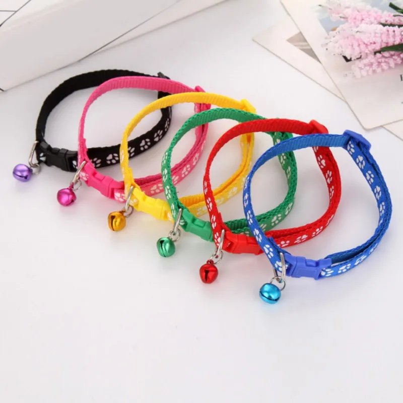 Pet Cat Footprint Bell Collar Comfortable Nylon Pet Cat Dog Collars Adjustable Necklace Shaped Footprint With Bells
Pet Cat Footprint Bell Collar Comfortable Nylon Pet Cat Dog Collars Adjustable Necklace Shaped Footprint With Bells