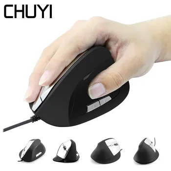 CHUYI Wired Vertical Mouse Ergonomic Computer USB Optical Mause 1600DPI 6 Button Mice For PC Laptop Desktop
CHUYI Wired Vertical Mouse Ergonomic Computer USB Optical Mause 1600DPI 6 Button Mice For PC Laptop Desktop