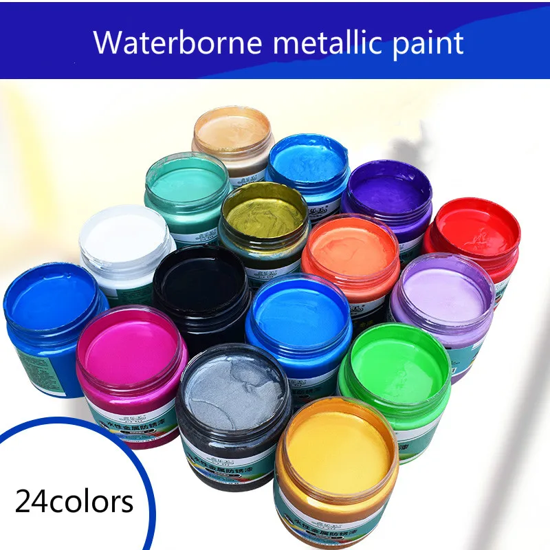 New 350g/ bottle Waterborne metallic paint, wood paint, tasteless water-based paint,can be applied on any surface DIY paint
New 350g/ bottle Waterborne metallic paint, wood paint, tasteless water-based paint,can be applied on any surface DIY paint