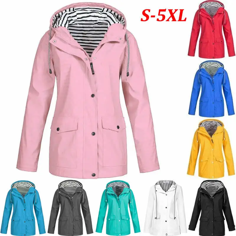 2019 Spring Autumn Hiking Jackets Women Ladies Rain Jacker Outdoor Rain Coat Zippered Windbreaker Waterproof Coat Outwear S-5XL
2019 Spring Autumn Hiking Jackets Women Ladies Rain Jacker Outdoor Rain Coat Zippered Windbreaker Waterproof Coat Outwear S-5XL