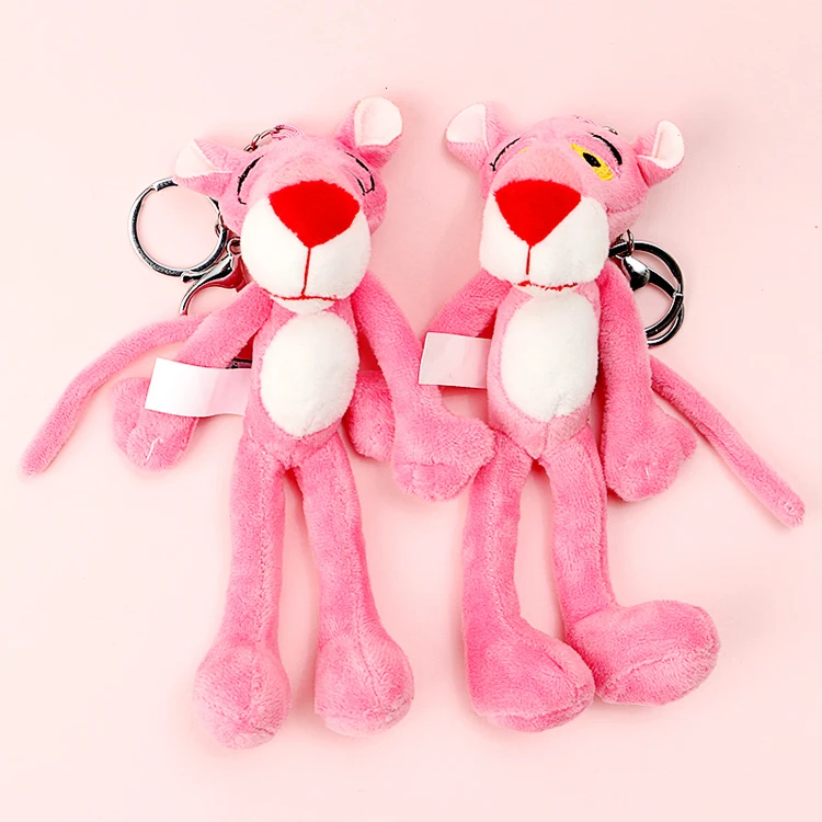 Stuffed Kids Toys Pink Panther Leopard Keychains Rabbit Fur Pompom Trinkets Keyrings Car Bag Pendant Key Chain Ring Holder D169
Stuffed Kids Toys Pink Panther Leopard Keychains Rabbit Fur Pompom Trinkets Keyrings Car Bag Pendant Key Chain Ring Holder D169