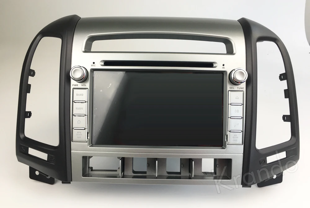 Krando Hyundai Santa Fe 4 hole Android car radio gps navigation multimedia system (3)