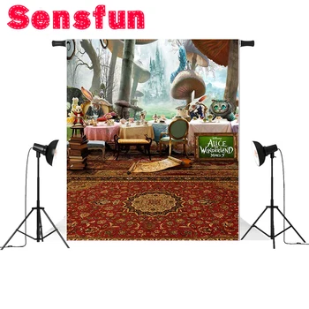 Sensfun Alice in Wonderland Photography Backdrop Cartoon Cat Carpet Mushrooms Background for Photo Studio 5x7ft
Sensfun Alice in Wonderland Photography Backdrop Cartoon Cat Carpet Mushrooms Background for Photo Studio 5x7ft