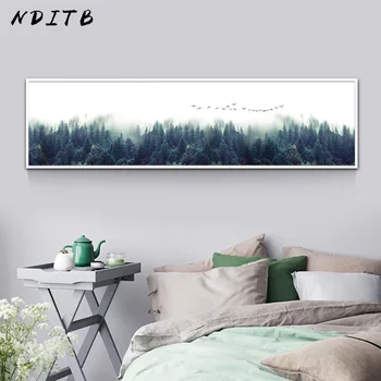 NDITB Foggy Forest Canvas Poster Landscape Art Print Long Banner Painting Nordic Decoration Nature Wall Picture for Living Room
NDITB Foggy Forest Canvas Poster Landscape Art Print Long Banner Painting Nordic Decoration Nature Wall Picture for Living Room
