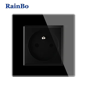 RainBo Wall-Power Socket-New Outlet-French Standard-Crystal Glass-Panel AC 110~250V-16A A18FB
RainBo Wall-Power Socket-New Outlet-French Standard-Crystal Glass-Panel AC 110~250V-16A A18FB