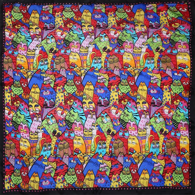 100% Pure Silk Scarf Women Scarf Cat Hijab Female Silk Hair Scarf Square Silk Scarf Head Scarf Neck Bandana Hot Wrap for Women
100% Pure Silk Scarf Women Scarf Cat Hijab Female Silk Hair Scarf Square Silk Scarf Head Scarf Neck Bandana Hot Wrap for Women