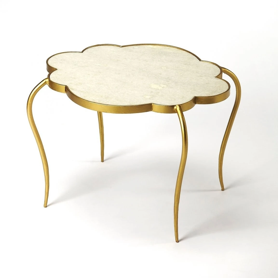 Butler Adria White Marble End Table
