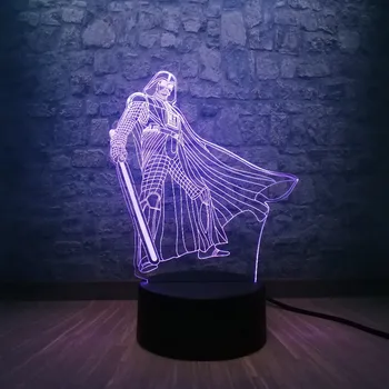 Star War Darth Vader Anakin Black Knight 3D LED Lamp 7 Color Change NIght light for Child Bedroom Decoration Boys Cool Gifts
Star War Darth Vader Anakin Black Knight 3D LED Lamp 7 Color Change NIght light for Child Bedroom Decoration Boys Cool Gifts