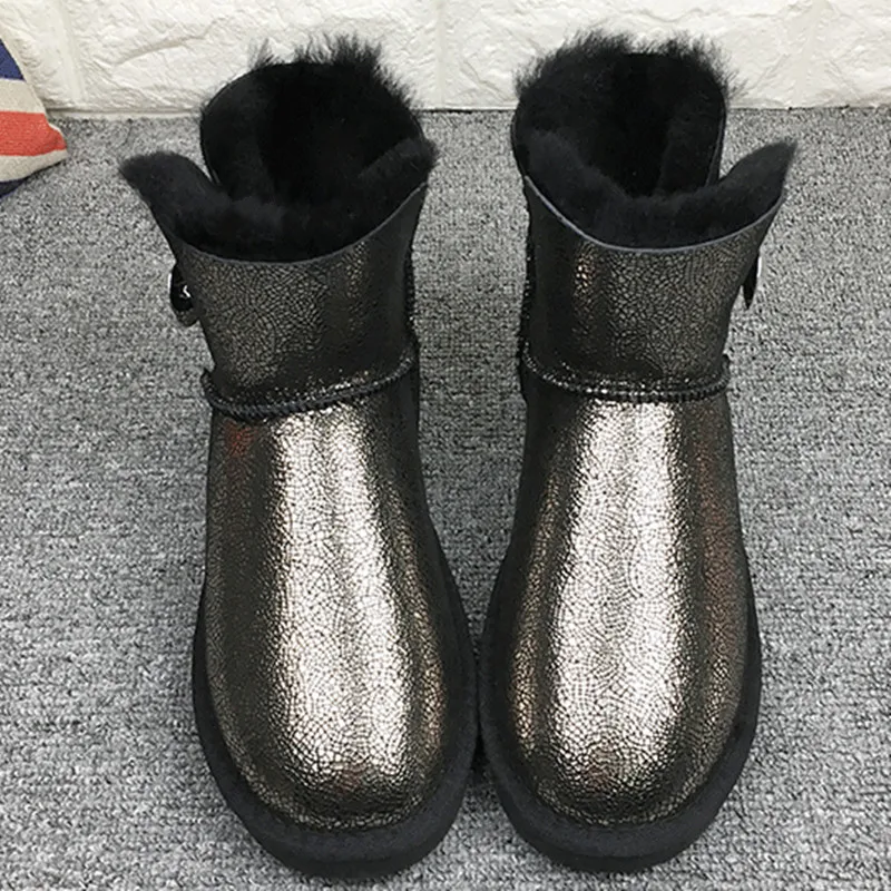 New Fashion Top Quality Genuine Cowhide Leather Snow Boots Real Fur Waterproof Warm Wool Winter Boots Women Boots
New Fashion Top Quality Genuine Cowhide Leather Snow Boots Real Fur Waterproof Warm Wool Winter Boots Women Boots