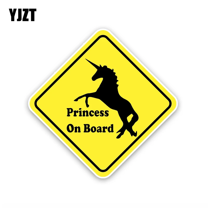 YJZT 13 4 см * принцесса на борту ПВХ наклейка индивидуальная лошадь автомобиль 12-40483 |