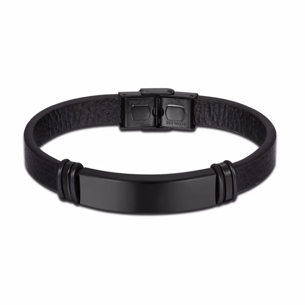Black Stainless Steel Men Leather Bracelets Magnet Buckle Casual Bracelets & Bangles Birthday Gifts For Boys(BA102431)
Black Stainless Steel Men Leather Bracelets Magnet Buckle Casual Bracelets & Bangles Birthday Gifts For Boys(BA102431)