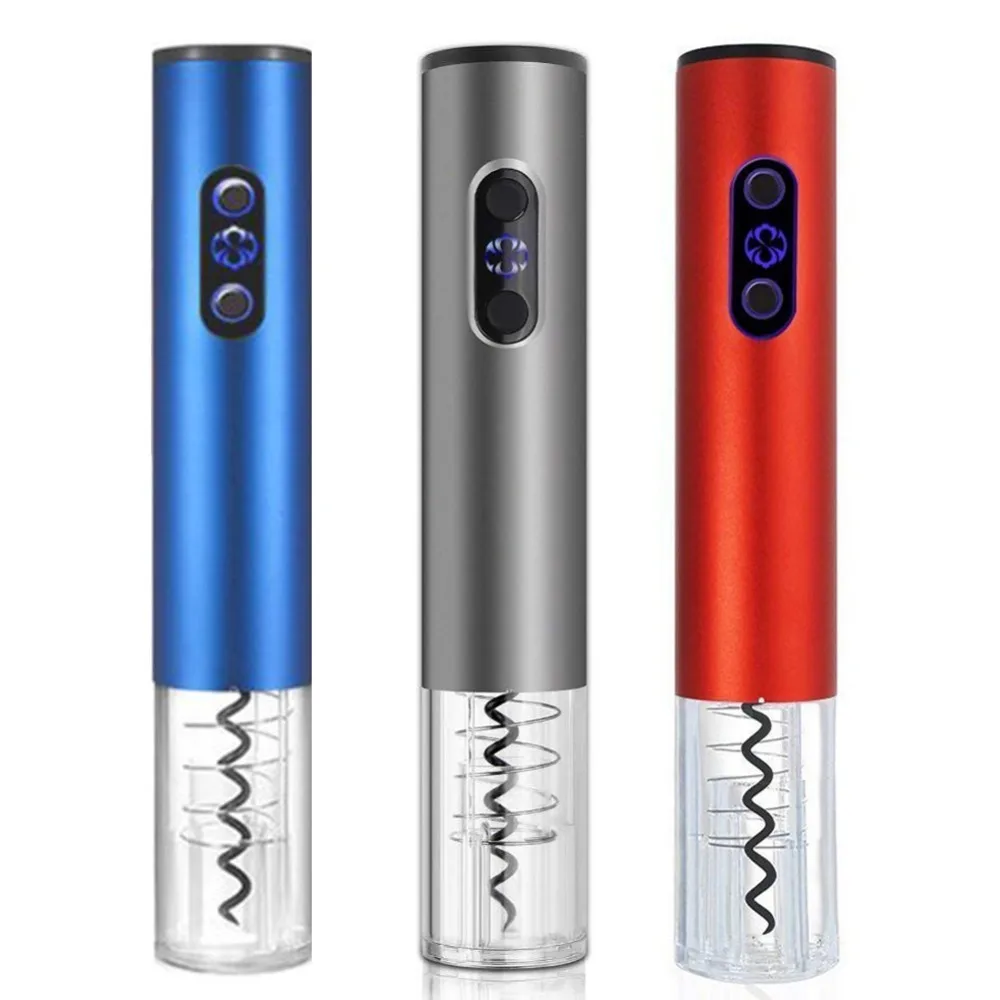 Electric Automatic Corkscrew Red Wine Bottle Openers with Foil Cutter Aluminum Alloy kitchen Wine Opener for Party Wedding Home
Electric Automatic Corkscrew Red Wine Bottle Openers with Foil Cutter Aluminum Alloy kitchen Wine Opener for Party Wedding Home