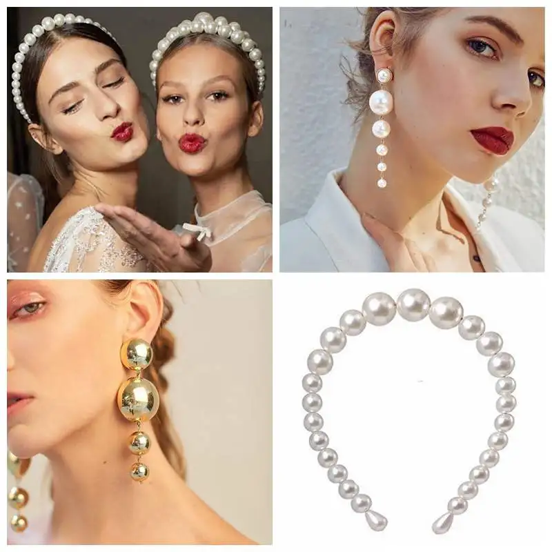 Big Pearl Hairband Elegant Headbands for Women Wild Fashion Hairbands Party Full Pearl Girls Hair Accessories
Big Pearl Hairband Elegant Headbands for Women Wild Fashion Hairbands Party Full Pearl Girls Hair Accessories