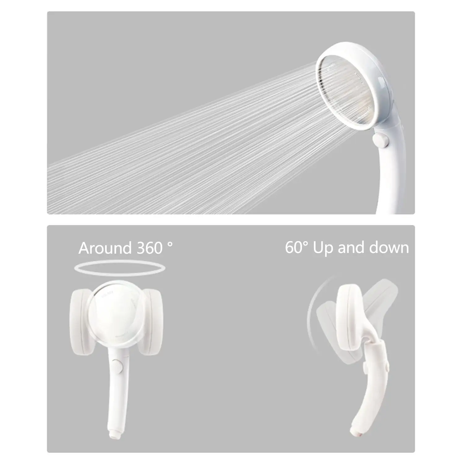 23*9cm ABS High Pressure Rain Bath Hand Shower Sprayer 360 Rotation Water Saving Boost Handheld Shower Head With Stop Switch
23*9cm ABS High Pressure Rain Bath Hand Shower Sprayer 360 Rotation Water Saving Boost Handheld Shower Head With Stop Switch