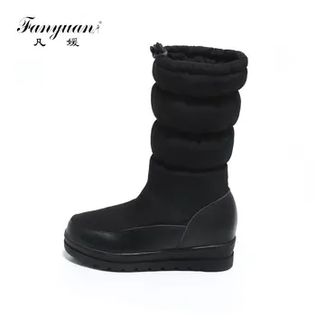 Fanyuan Winter Women Shoes Comfort Mid-Calf Boots Sexy Lace-Up Ladies Down Snow Boots Solid Waterproof Platform Plush Warm Boots
Fanyuan Winter Women Shoes Comfort Mid-Calf Boots Sexy Lace-Up Ladies Down Snow Boots Solid Waterproof Platform Plush Warm Boots
