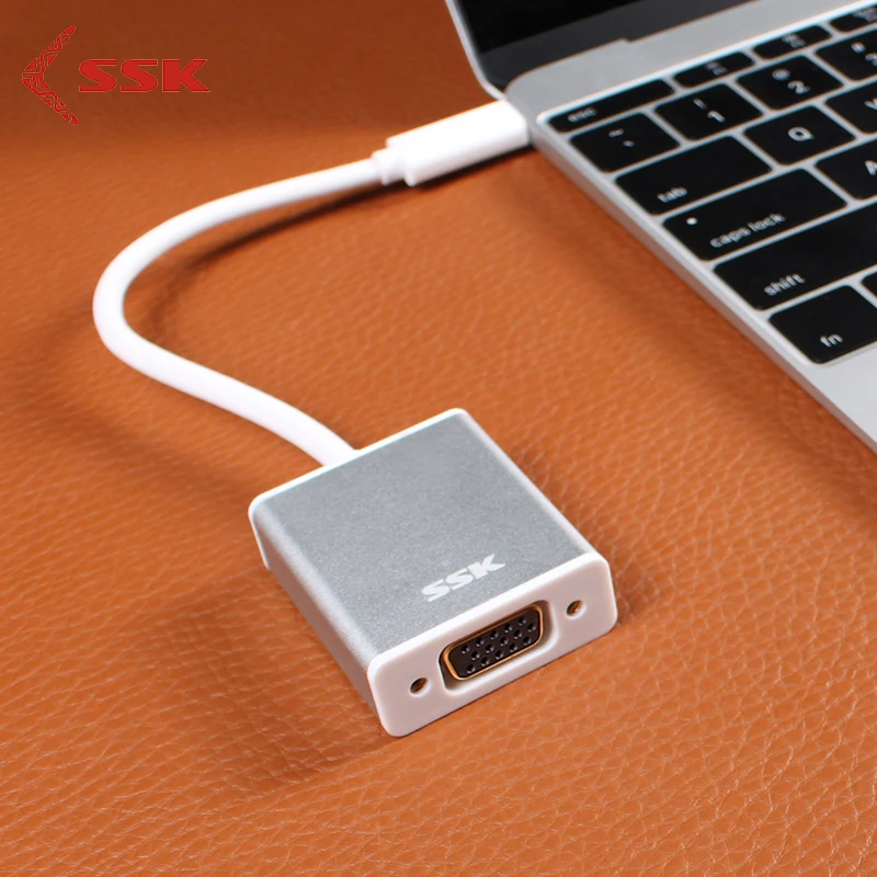 ССК SHU C015 usb 3 1 папа к женскому тип c VGA адаптер конвертер 1080P подключение ТВ