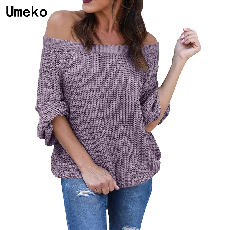 Umeko Autumn Winter Sweater Women Pullover Slash Neck Jumper Female Ladies Casual Solid Oversized Knitted Sweater Korean Style
Umeko Autumn Winter Sweater Women Pullover Slash Neck Jumper Female Ladies Casual Solid Oversized Knitted Sweater Korean Style