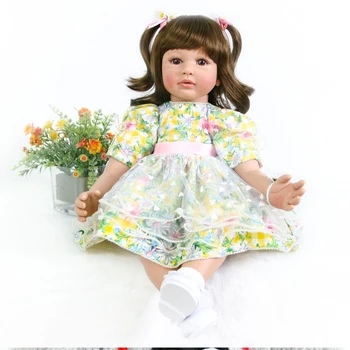24inch Silicone vinyl reborn babies doll princess toddler Lifelike real touch modeling doll fashion bedtime adorable toys
24inch Silicone vinyl reborn babies doll princess toddler Lifelike real touch modeling doll fashion bedtime adorable toys