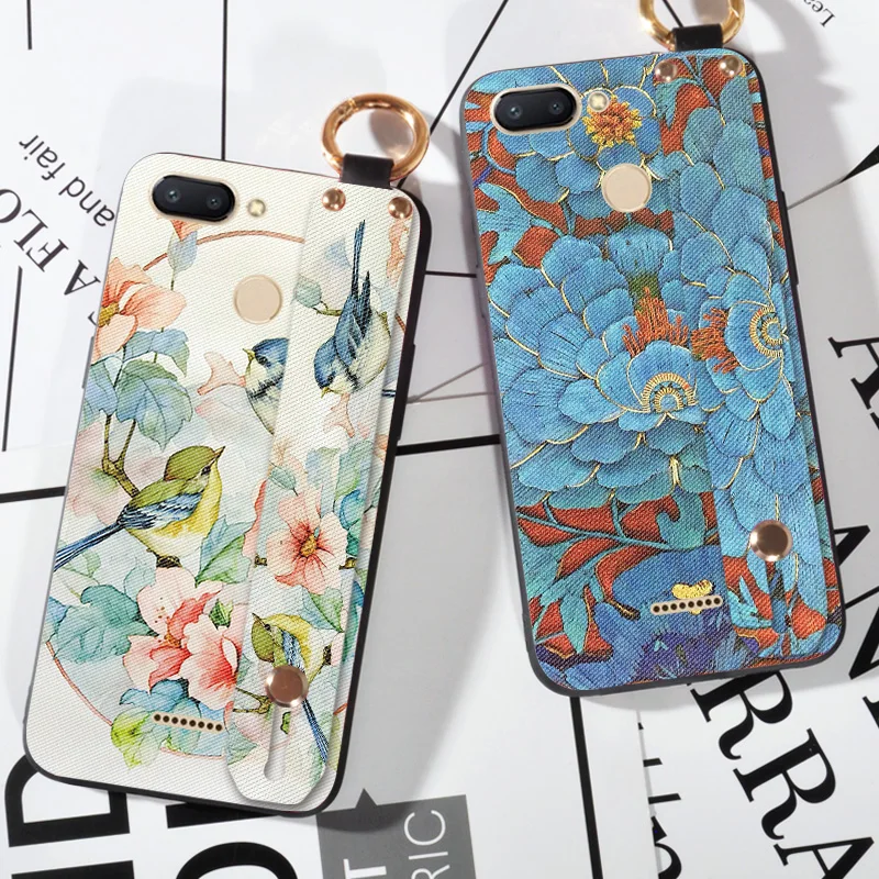 Wrist Strap Flower Emboss Cases For Xiaomi Redmi Note 5 Pro / S2 Luxury Silicone Cartoon Cloth Cover For Redmi Note 6 7 Pro
Wrist Strap Flower Emboss Cases For Xiaomi Redmi Note 5 Pro / S2 Luxury Silicone Cartoon Cloth Cover For Redmi Note 6 7 Pro