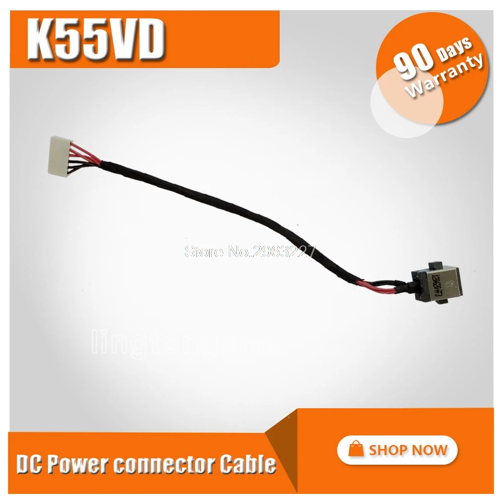 Original new Laptop AC DC Power Jack connector Cable wire socket for Asus K55 K55A U57 U57A K55N K55D K55DE K55DR A55D K55V K55V
Original new Laptop AC DC Power Jack connector Cable wire socket for Asus K55 K55A U57 U57A K55N K55D K55DE K55DR A55D K55V K55V