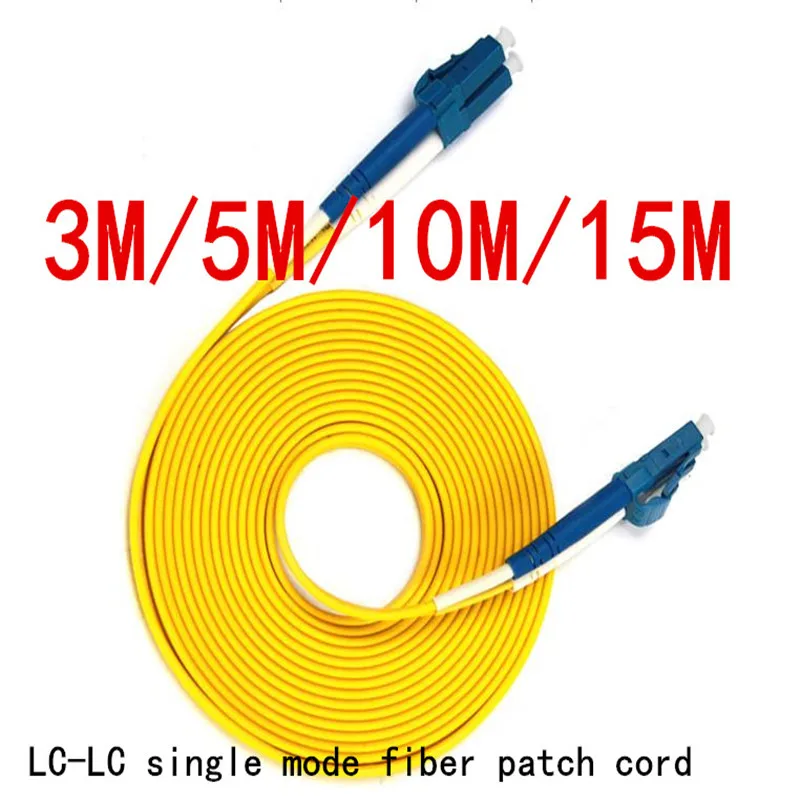 2PCS/LOT LC-LC single mode fiber patch cord 3 m pigtail 5/10/15m fiber optic cable, can be customized for different lengths
2PCS/LOT LC-LC single mode fiber patch cord 3 m pigtail 5/10/15m fiber optic cable, can be customized for different lengths